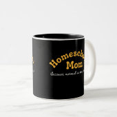 Funny Homeschool Mama Unterricht Zweifarbige Tasse (VorderseiteRechts)