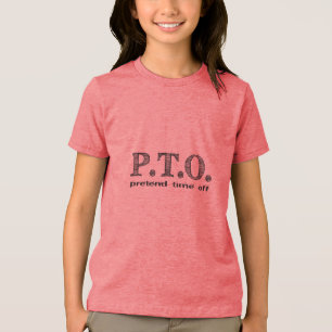 Funny Homeschoolers geben vor, Zeit vor dem Urlaub Tri-Blend Shirt