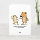 Funny Honest Hund Birthday Karte (Rückseite)