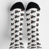 Funny Honey Badger Badass Weihnachtsweihen Socken (Oben)