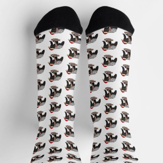 Funny Honey Badger Cobra Snake Badass Weihnachtsna Socken (Oben)