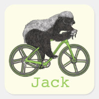 Funny Honey Badger Cycling Badass Bicycle Add Name