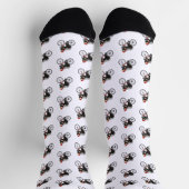Funny Honey Badger Weihnachtsweihnachtsfest Socken (Oben)