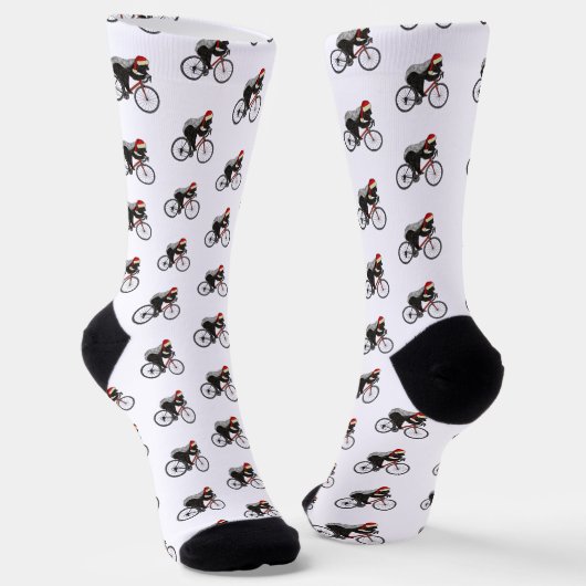 Funny Honey Badger Weihnachtsweihnachtsfest Socken (Gewinkelt)