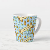 Funny Honey Bear Bottle Squeeze The Day! Pattern Milchtasse (Rechte Ecke)