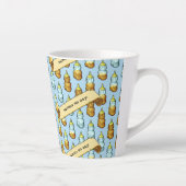 Funny Honey Bear Bottle Squeeze The Day! Pattern Milchtasse (Rechts)