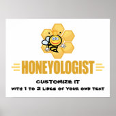 Funny Honey Bee Poster (Vorne)