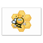 Funny Honey Bee Tischnummer (Rückseite)