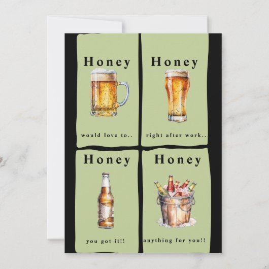 Funny Honey Do Couples Wedding Einladung (Rückseite)