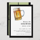 Funny Honey Do Couples Wedding Einladung (Vorne/Hinten)