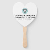 Funny Honey Wedding Vows Fächer (Rückseite)