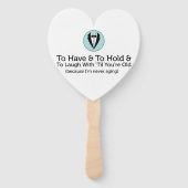 Funny Honey Wedding Vows Fächer (Vorderseite)