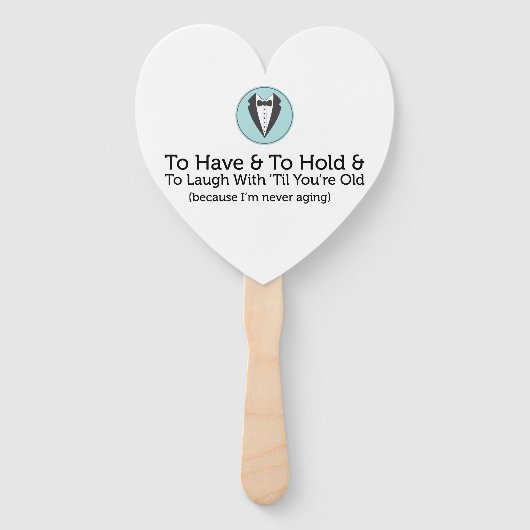 Funny Honey Wedding Vows Fächer (Rückseite)