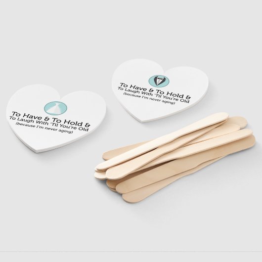 Funny Honey Wedding Vows Fächer (Non-assembled)