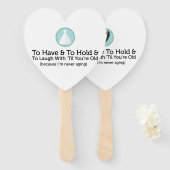 Funny Honey Wedding Vows Fächer (Vorne und Hinten)