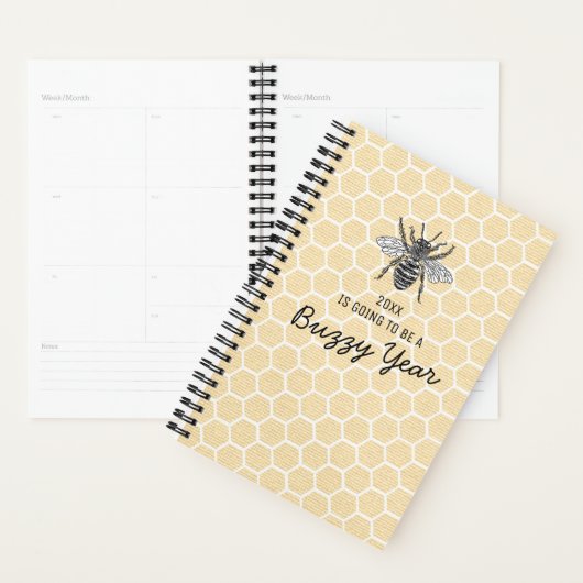 Funny Honeycomb Busy Bee 2026 Planer (Anzeige)