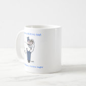Funny Honeymoon Cartoon Neuigkeiten erstes Jahr Kaffeetasse (Vorderseite Links)