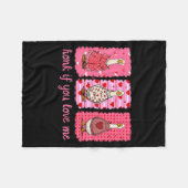 Funny Honk If You Love Me Silly Goose Heart Valent Fleecedecke (Vorderseite (Horizontal))