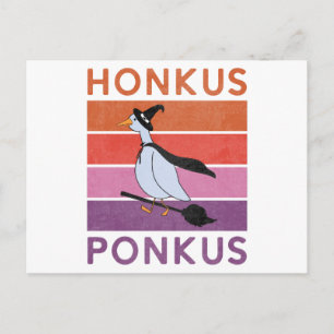 Funny Honkus Ponkus Halloween Goose Hexen Honk Postkarte