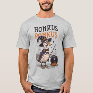 Funny Honkus Ponkus Vintag Duck Wizard Halloween T-Shirt
