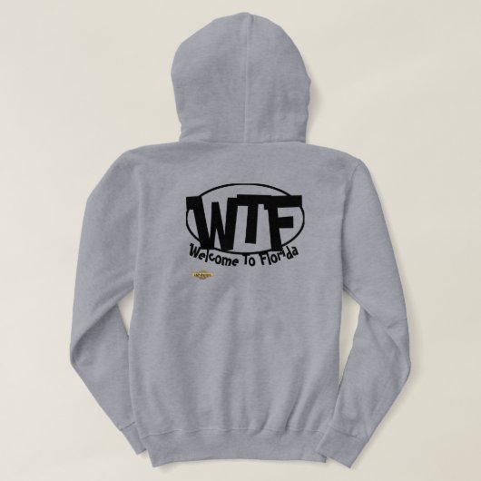 Funny hoodie Sweatshirt "Welcome to Florida" (Design Rückseite)