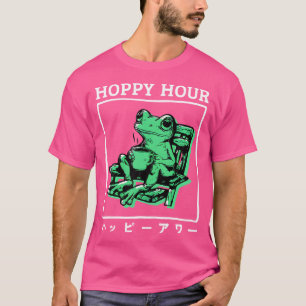 Funny Hoppy Hour Frog Japanisch T-Shirt