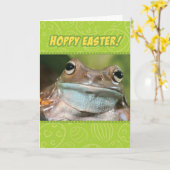 Funny Hoppy Oster von der Froschkarte Karte (Gelbe Blume)