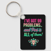 Funny Hormonal Uterus Schlüsselanhänger (Vorderseite)