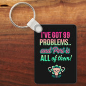 Funny Hormonal Uterus Schlüsselanhänger (Vorderseite)