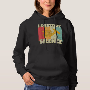 Funny Horn Instrument I Destroy Silence for French Hoodie