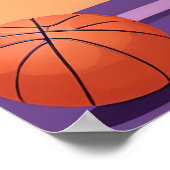 Funny Horning Basketball Poster (Ecke)