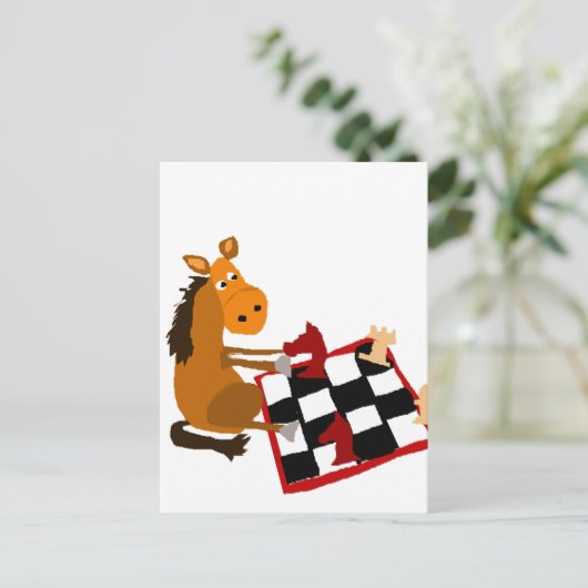 Funny Horning Rodelbahn mit Aussicht Postkarte (Stehend Vorderseite)