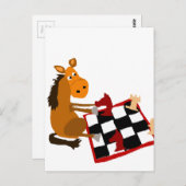 Funny Horning Rodelbahn mit Aussicht Postkarte (Vorne/Hinten)