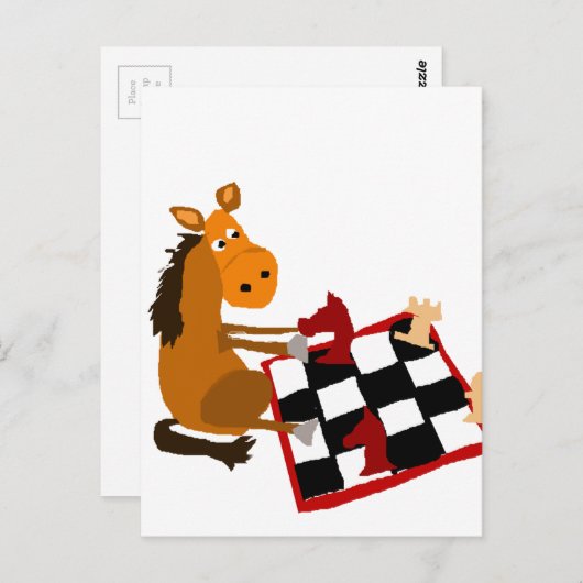 Funny Horning Rodelbahn mit Aussicht Postkarte (Vorne/Hinten)