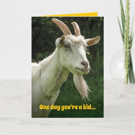 Funny Horny Old Goat Geburtstag Karte (Vorderseite)