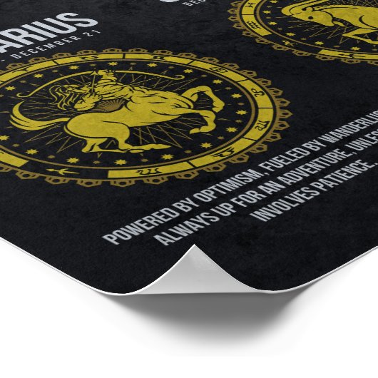 Funny Horoscopes, Funny Zodiac Sign Spaß Poster (Ecke)