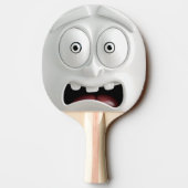 Funny Horrirified Face Ping Pong Paddle Tischtennis Schläger (Rückseite)