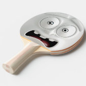 Funny Horrirified Face Ping Pong Paddle Tischtennis Schläger (Vorderseite)