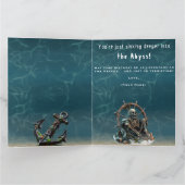 Funny Horror dachte Kraken Skull für ihn Geburtsta Karte (Innenseite)