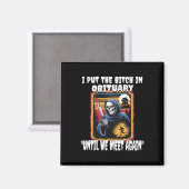 Funny Horror Grim Sensenmann Kostüm Erwachsene Män Magnet (Vorderseite/Rückseite)