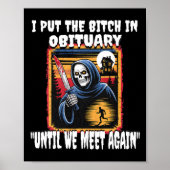 Funny Horror Grim Sensenmann Kostüm Erwachsene Män Poster (Vorne)