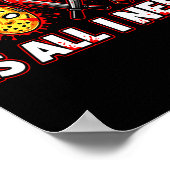 Funny Horror Love Is All I Need Slasher Valentine Poster (Ecke)