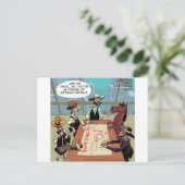 Funny Horse Bank Robber Postkarte (Stehend Vorderseite)