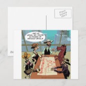 Funny Horse Bank Robber Postkarte (Vorne/Hinten)