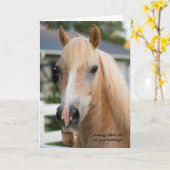 Funny Horse Birthday Card über Alt werden Karte (Gelbe Blume)