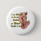 Funny Horse Button (Vorderseite)