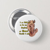 Funny Horse Button (Vorne & Hinten)
