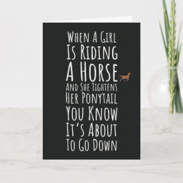 Funny Horse Cards For Women Teen Girls For Her Karte