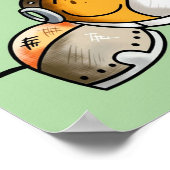 Funny Horse Cartoon Poster (Ecke)