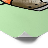 Funny Horse Cartoon Poster (Ecke)